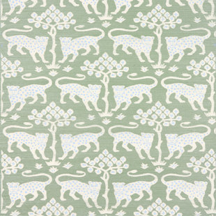 Papier peint sisal Woodland Leopard