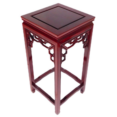 Solid Rosewood 30" High Square Plant Stand