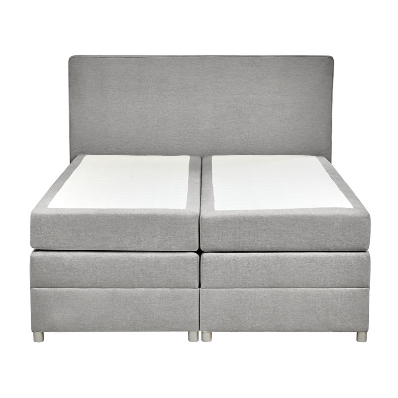 Mikelann Upholstered Lift Up Storage Bed with Mattress, European Kingsize (160 x 200cm), Grey