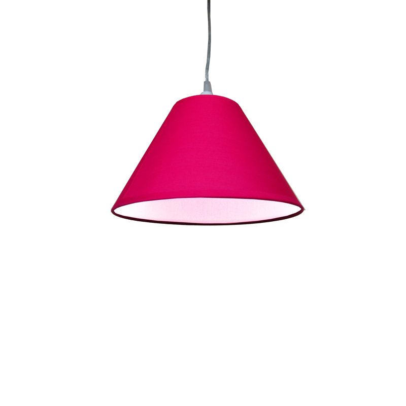 18cm H Cotton Empire Lamp Shade ( Screw On ), Pink