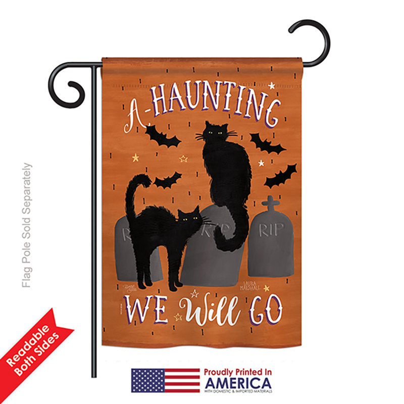 Drapeau de jardin Haro Haunting We Go Fall