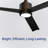 Valen 60" Indoor/Outdoor Ceiling Fan with LED Light, 6CCT Dimmable, Ceiling Fan with Light and Remote - Matte Black-524307758-524307759