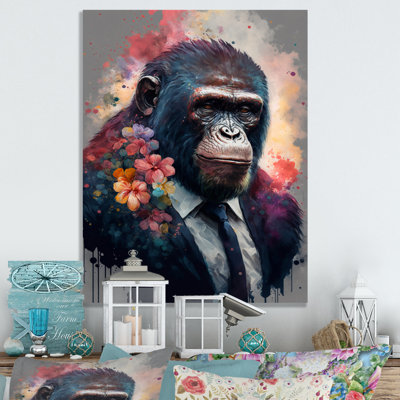 " Cute Ape Floral Art "