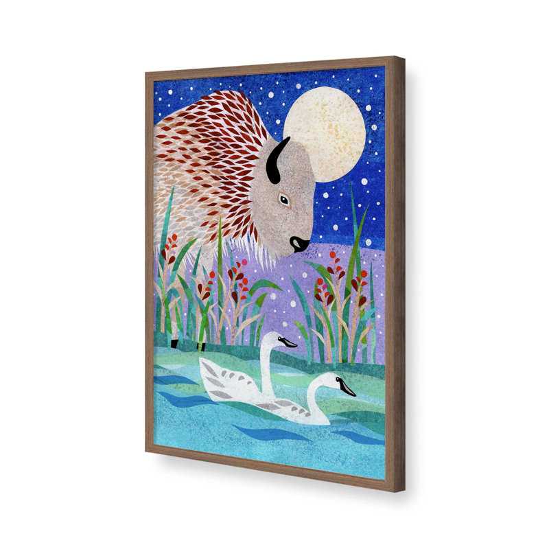 «Wilderness Collage VI» par Kim Conway, reproduction d'art, H 36 po x l 24 po, Open Corner Framed Print without Mat Paper