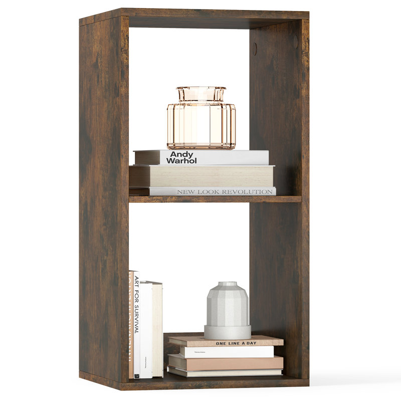 69cm H x 35cm W Cube Bookcase, Brown