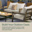 Ensemble de coussins d'extérieur à assise profonde Meridian - Design confortable, durable et résistant aux intempéries-1569389774