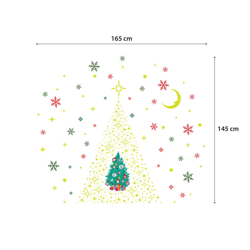 Glow Stars Non-Wall Damaging Wall Decal