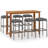 Lybah Rectangular Bar Height Dining Set with Cushions-1004812324-1004812322-1004812320