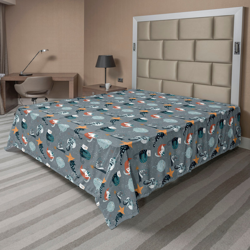 Drap-housse Ambesonne, California King Flat Sheet