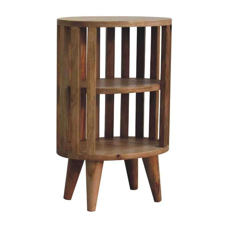 Janay 36cm W Solid Wood Bedside Table