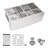 Farmhouse Apron Front Kitchen Sink Double Bowl