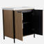30-inch Freestanding Bathroom Vanity with Resin Sink and 2 Soft-Close Cabinets