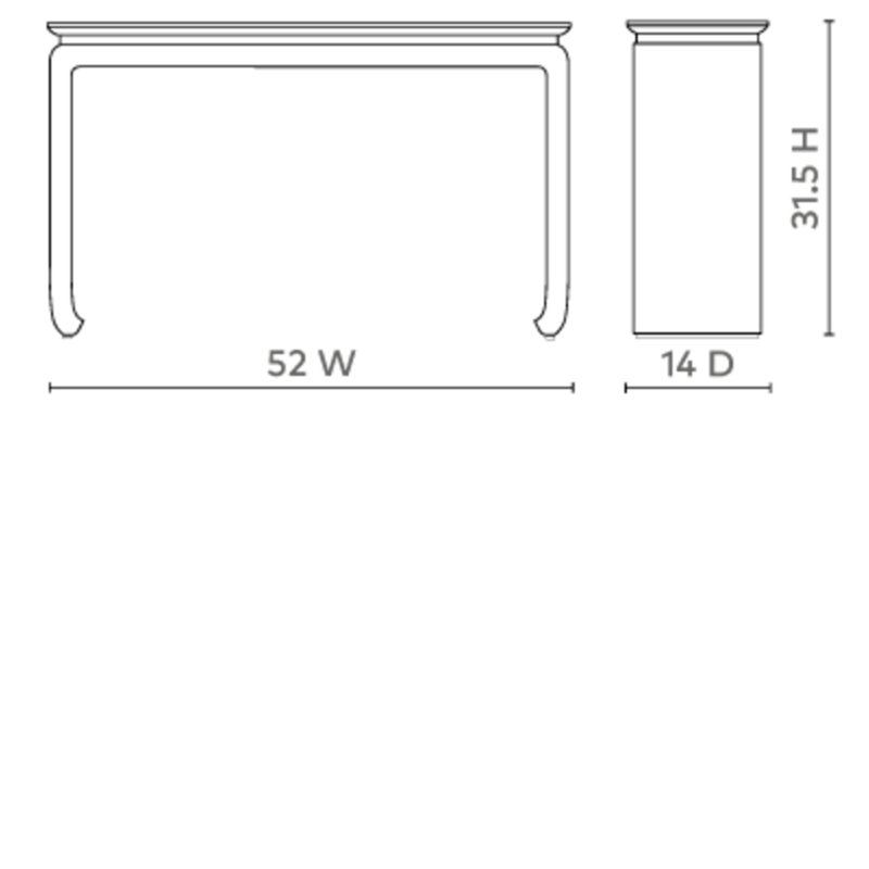 Elina 52'' W Console Table