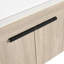 Meuble-lavabo mural de conception moderne avec lavabo en céramique et porte à fermeture en douceur-160690151