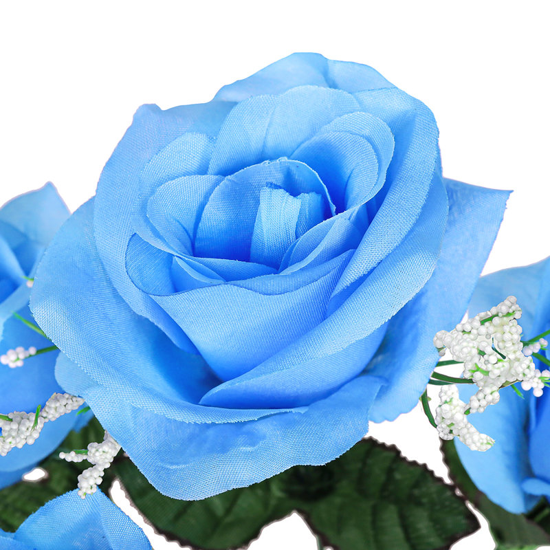 Rosier artificiel ouvert, Bleu