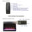 Crystal & Side Light Electric Fireplace Insert, 23" - Realistic Flame, Remote Control With Timer