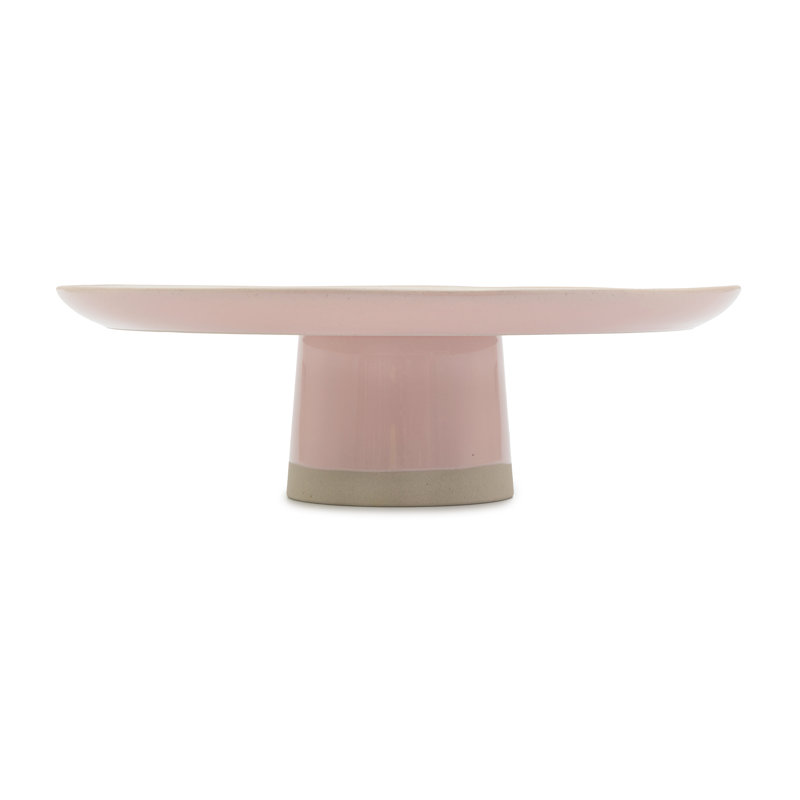 Jamie Oliver Big Love Showstopper Stand, Stoneware, 31x10cm, White & Pink