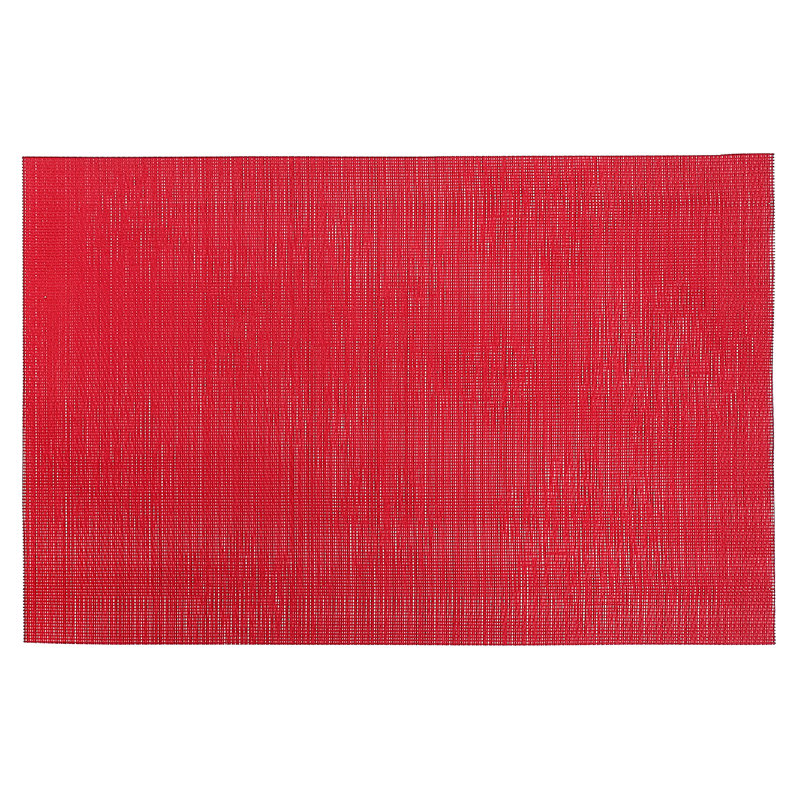 Napperon en vinyle 18 "Snowflakes, Rouge