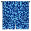 Rideaux de fenêtre à formes abstraites bleues à motif géométrique diaphane et obscurcissant - 2 panneaux