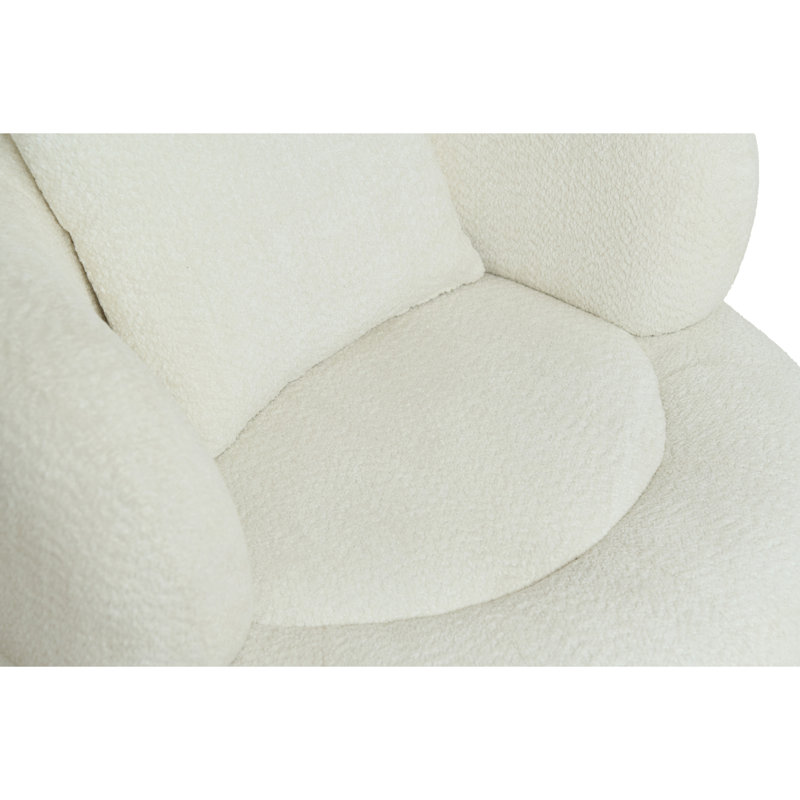 Fauteuil d'appoint moderne en nuage en chenille de 36 po avec repose-pieds Cloud Soft