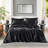 7 PCS Split King Luxury Sheet Set Black