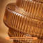 15.5cm H Glass Lamp Shade in Amber