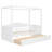 Twin Size Canopy Daybed with Storage Drawers, Space-Saving Design-1279826841