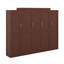 Lit escamotable avec 2 garde-robes et tablette de rangement-977262923-977262922