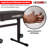 5 Core Keyboard Bench Piano Stool Thick Padded Seat Height Adjustable Keyboard Chair KBB H-ADJ BR