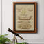 Toile encadrée de qualité supérieure Antique Ship Plan III - prête à être accrochée-265992016