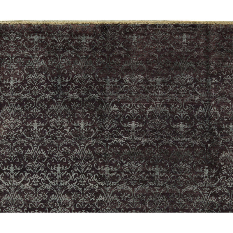 Wool Damask Area Rug