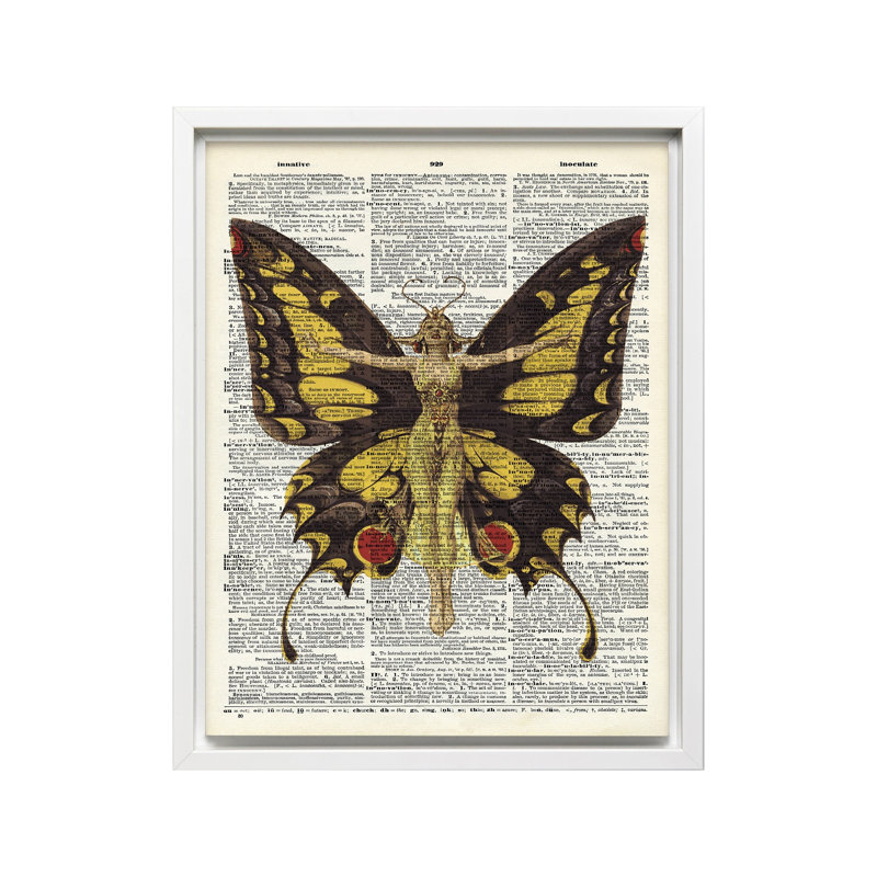 Reine des papillons, Affiche, Encadrement blanc, H 11 po x l 14 po
