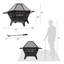Square Steel Wood Burning Smokeless Fire Pit