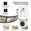 Caméra de sécurité 1 080 P pour la maison et l'extérieur