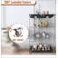 Bar à vin brun modulaire avec rangement de 24 bouteilles en noyer, parfait pour recevoir et organiser votre collection de vins.-1432224861