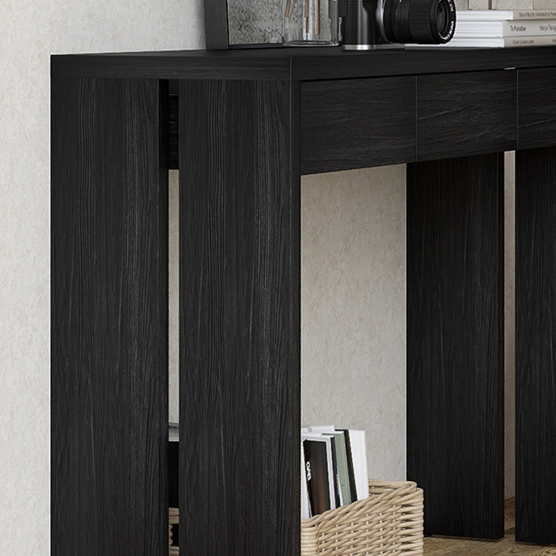 Console moderne simple et rectangulaire, Noir