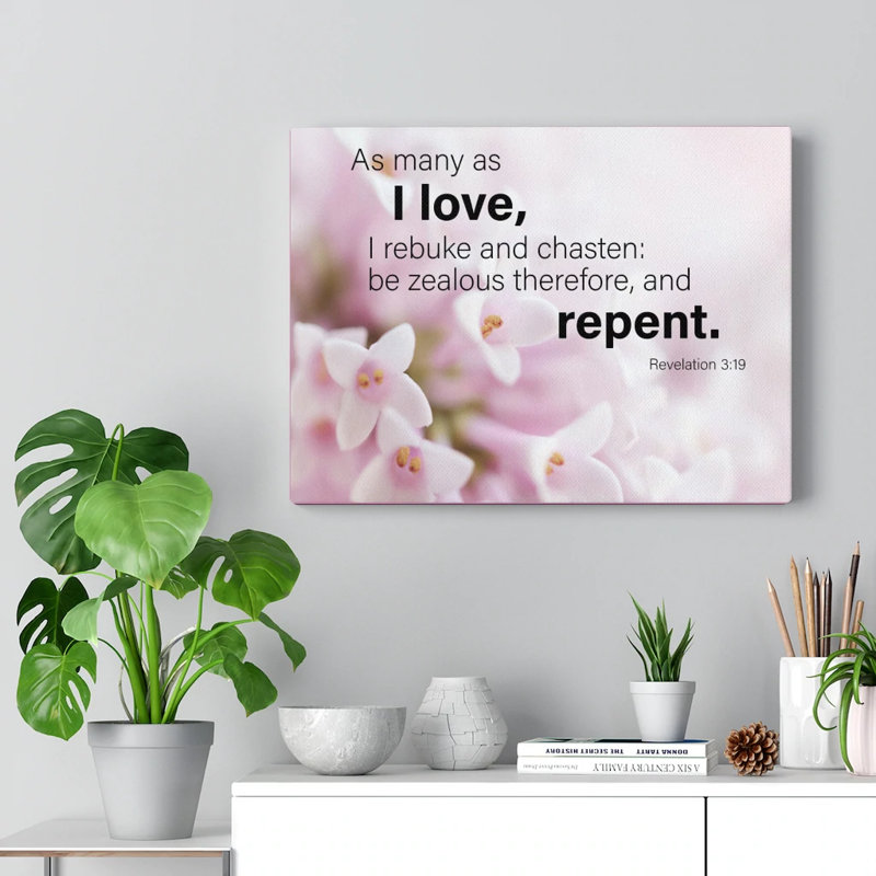 I Love Repent Revelation, H 18 po x l 24 po x P 1,25 po