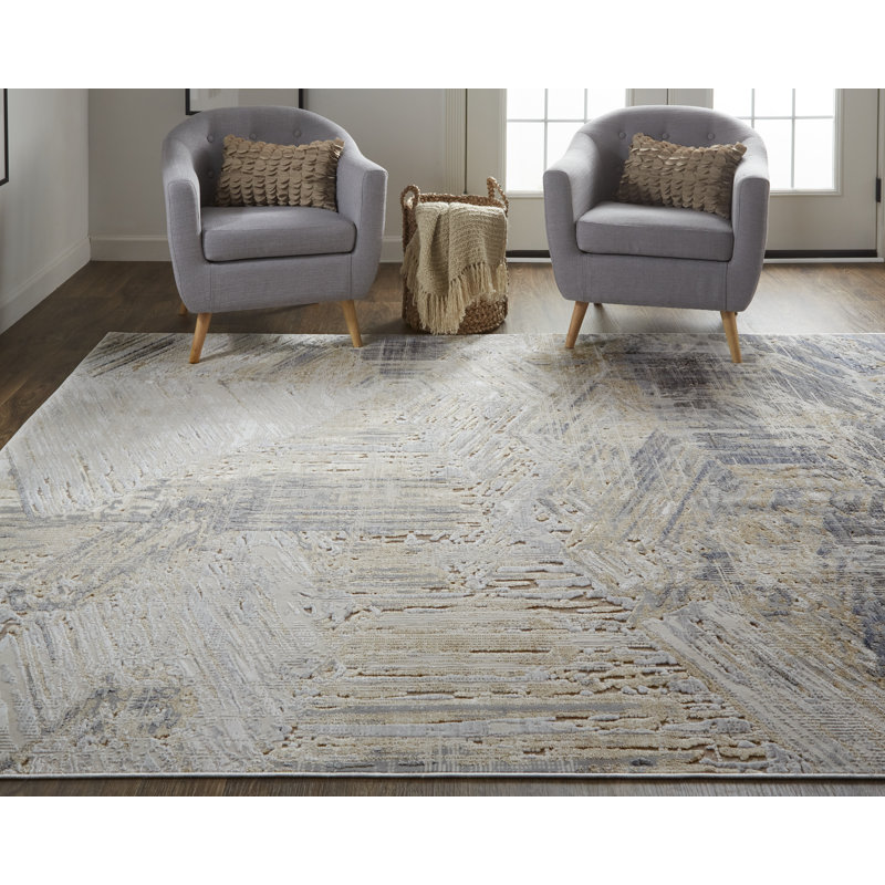 Abstract Indoor Rug, Rectangle 3' x 5'