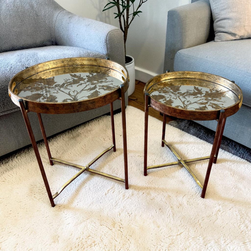 Bentlie Tray Top Side Table Set