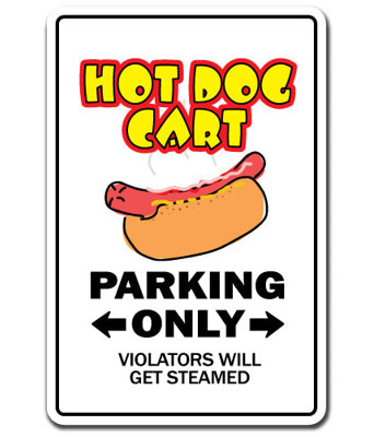 Hot Dog Decal Sign