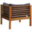 Chaise de patio avec coussins