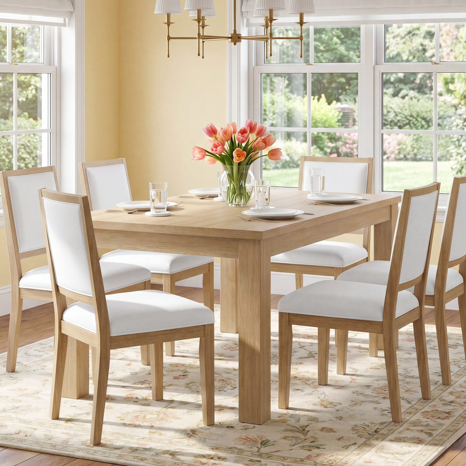 Dutton 78" Oak Dining Table, Cracked Espresso