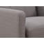Modern Polyester Blend Fabric Accent Chair - Hardwood Frame With Quilted Detailing & Solid Wood Legs