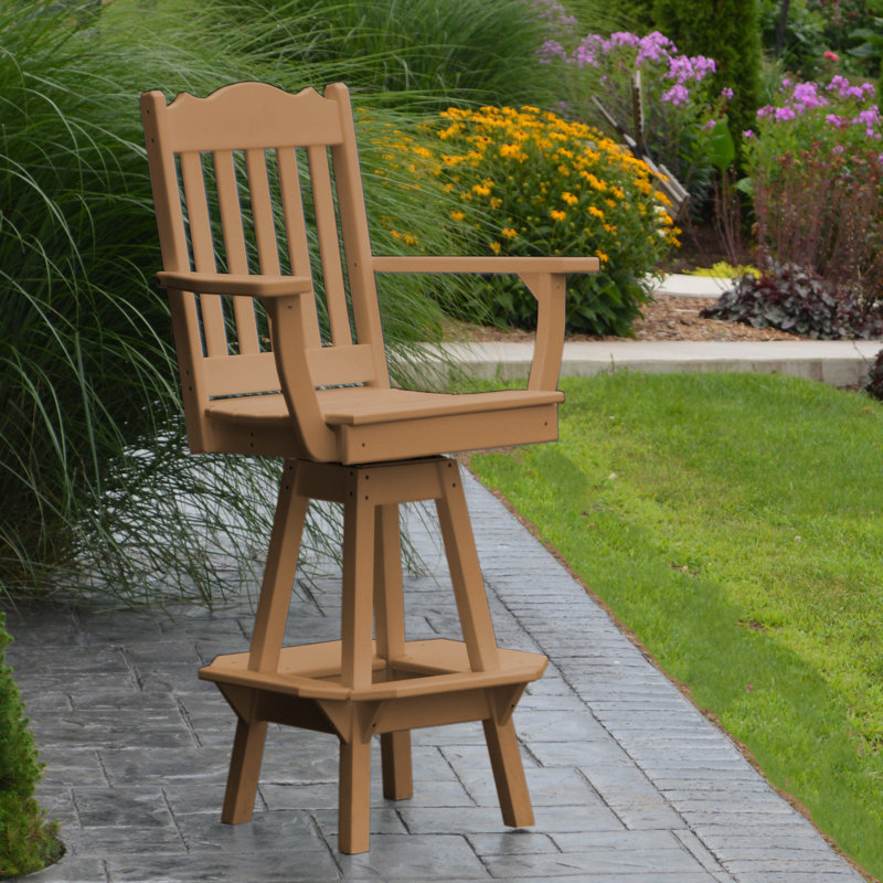 Tabouret de bar rotatif 29 po Nettie, Cèdre