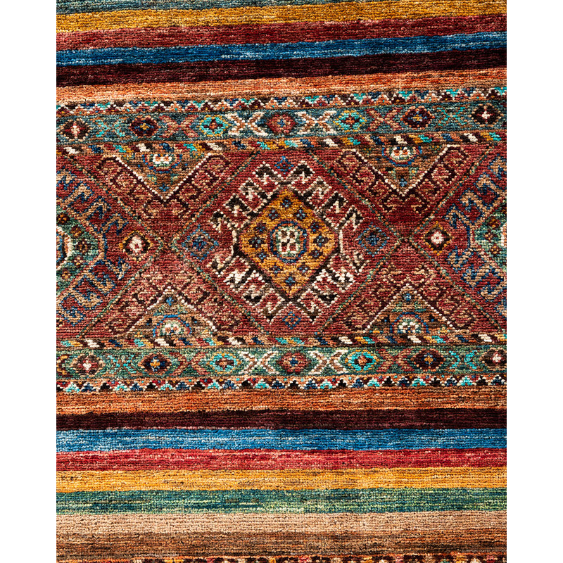 One-of-a-Kind Rectangle 8'2" x 10'3" Hand Knotted Area Rug
