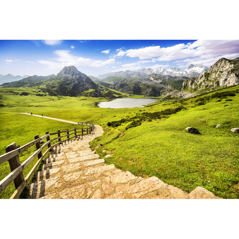 Lake Ercina - Wrapped Canvas Print, 61cm H x 91cm W x 3.8cm D
