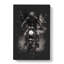 Motorbike Rider In Sepia - Wrapped Canvas Painting-56645469
