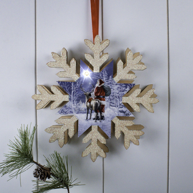 Flocon de neige en bois Starry Night