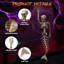 Décorations d'Halloween 4 pièces de squelette de sirène avec joints articulés 4 pièces Annekristin