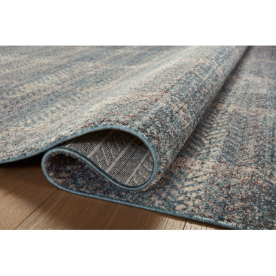 Angela Rose x Loloi Ember Blue / Beige Area Rug